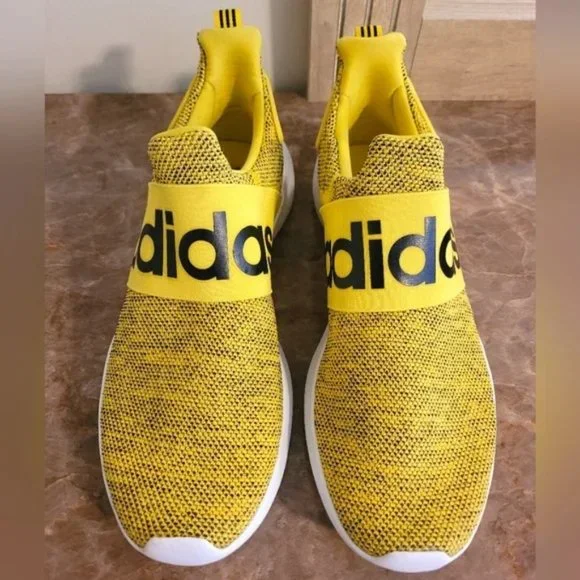 Adidas Cloudfoam Lite Racer Adapt Yellow Shoes - Picture 2 of 9